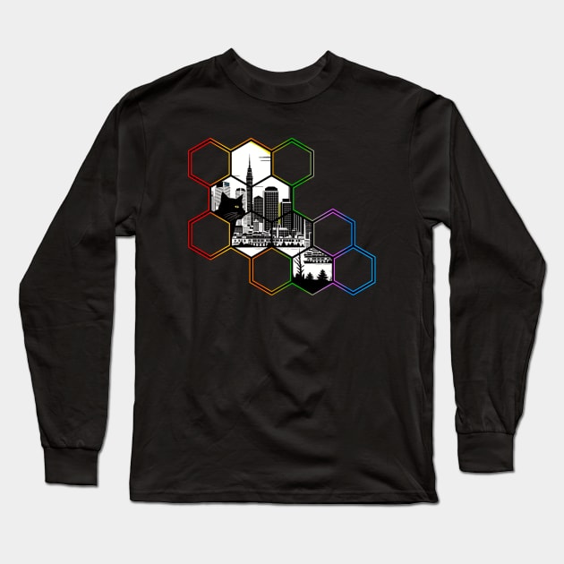 Cat Lover PIttsburgh Pennsylvania Home Pride Long Sleeve T-Shirt by Outrageous Flavors